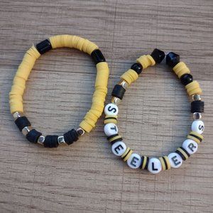 Heishi Clay Bead 2 Piece Bracelet Stack